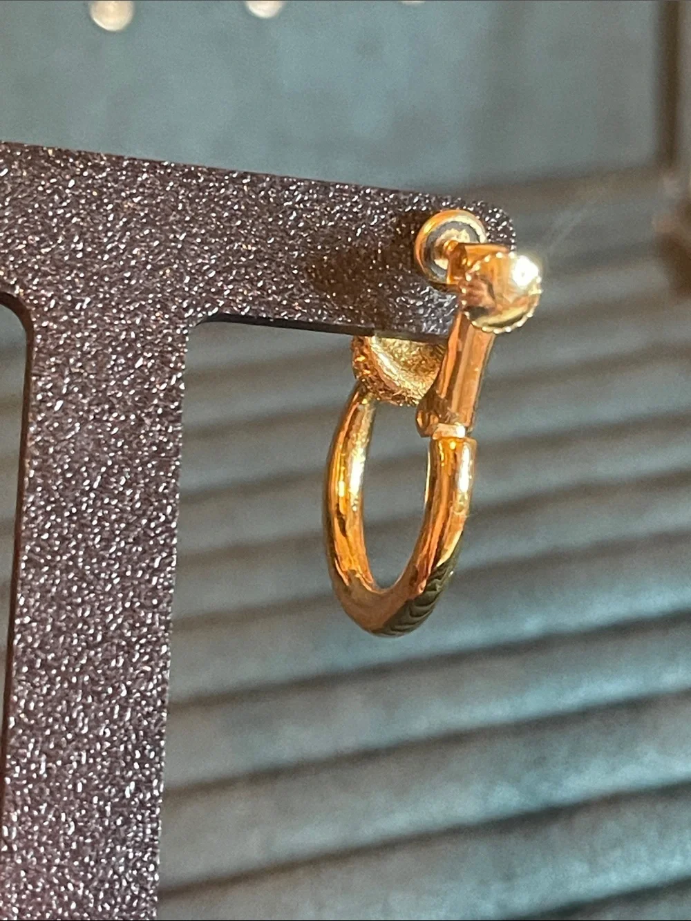 *RARE* Vendome Chimera Ouroboros Gold-Plated Hoop Clip On Earrings